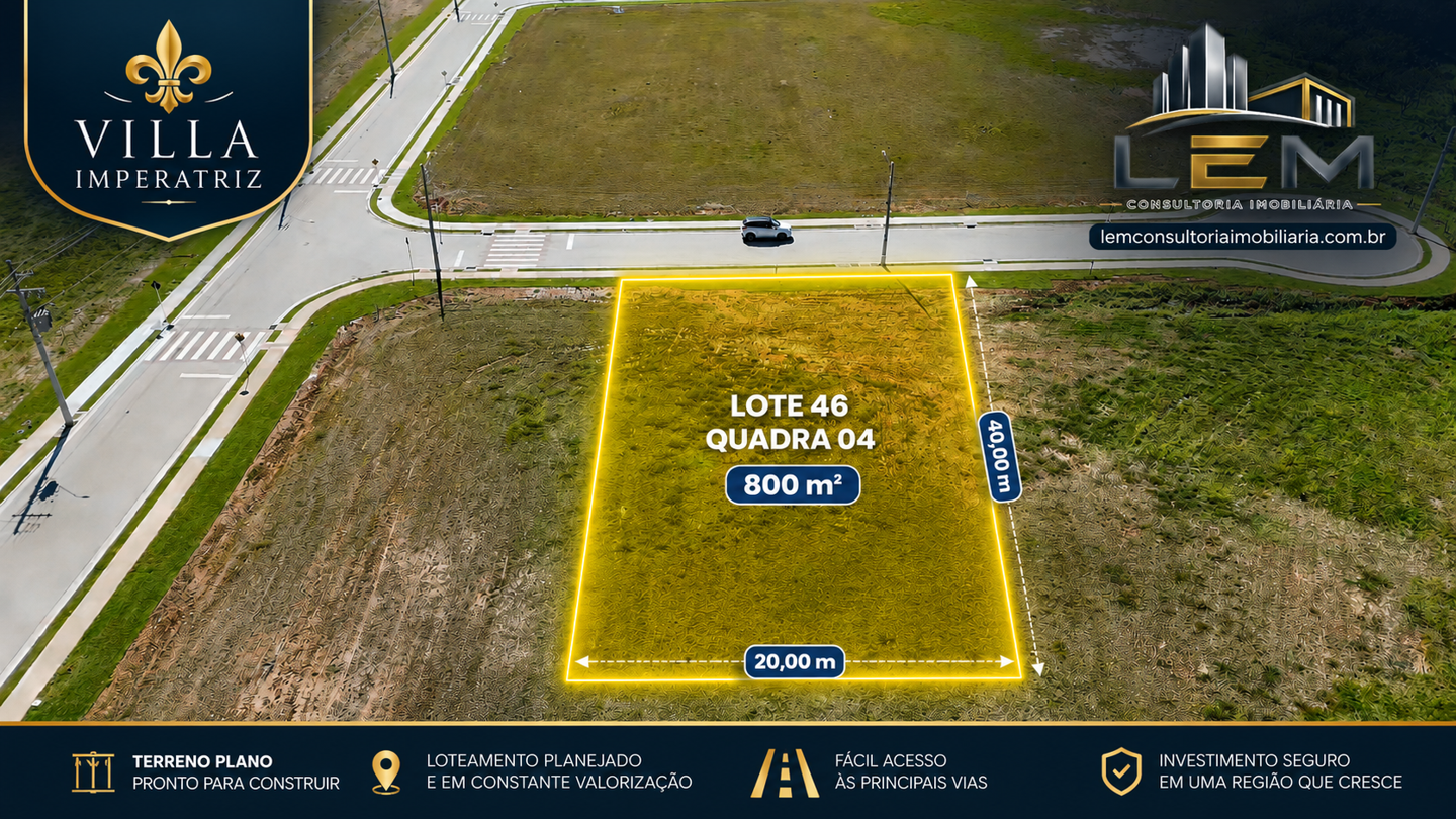 Lote Premium de 800m² – Condomínio Villa da Imperatriz, Santo Amaro da Imperatriz/SC